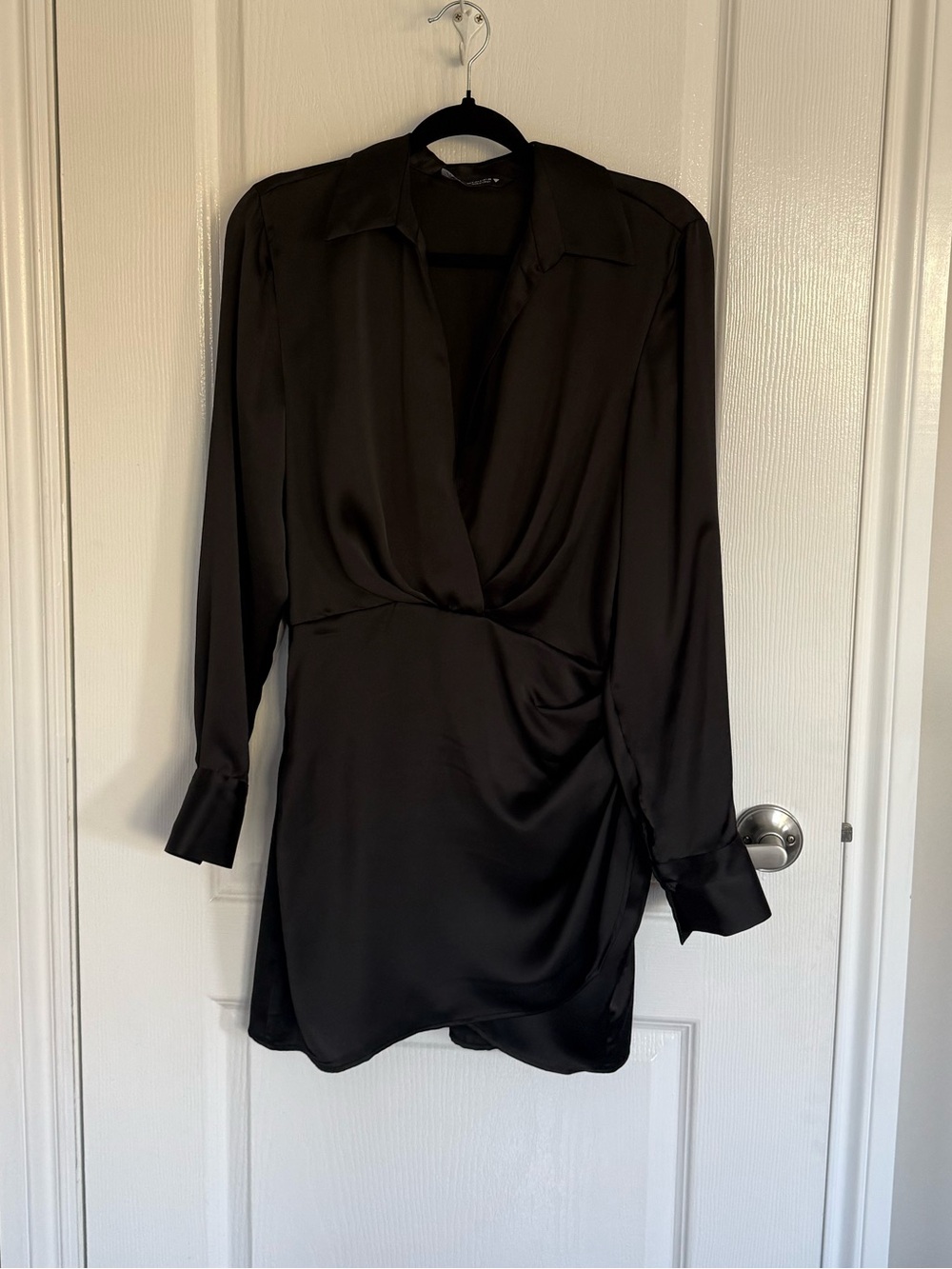 Zara Long-Sleeve Black Dress